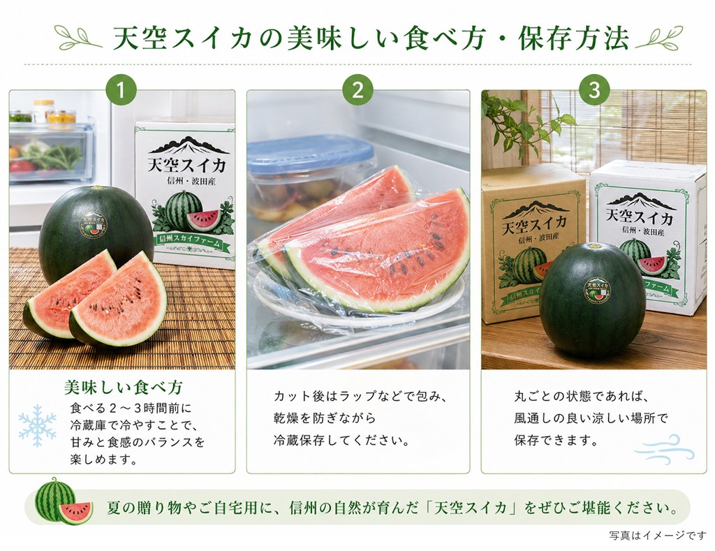 美味しい食べ方のイメージ